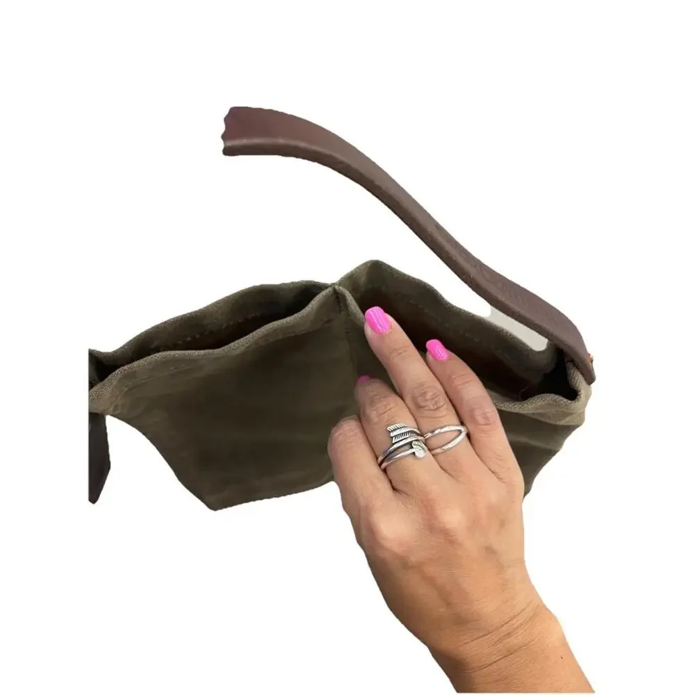 Orox Leather Co. Waxed Canvas Wine Caddy Holder Leather Handcrafted‎ H70